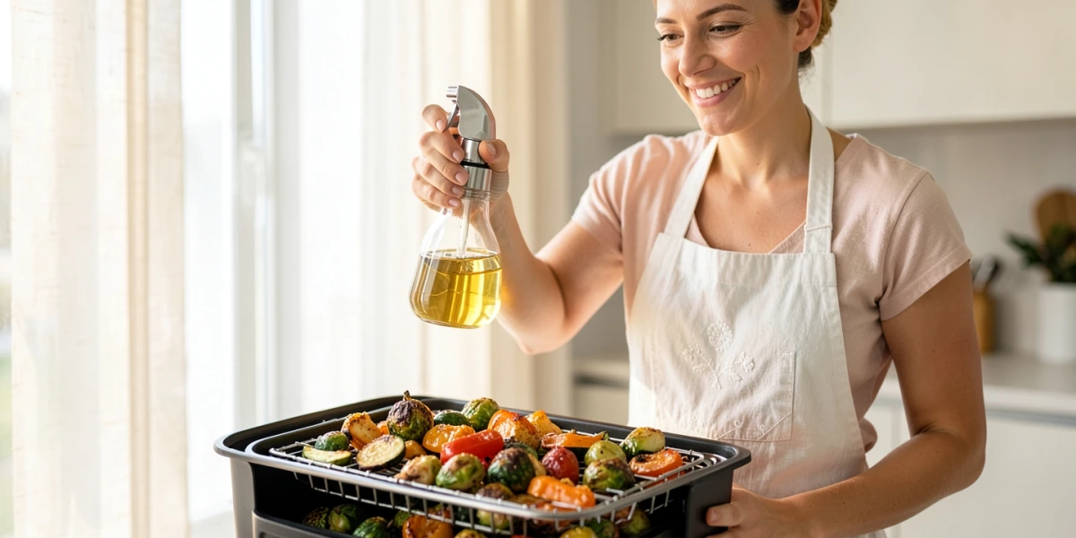 Darf man Öl direkt in den Airfryer sprühen?