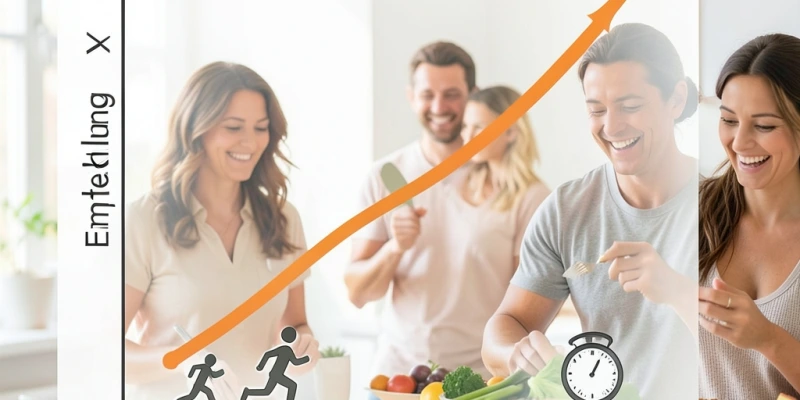 Einfache Entscheidungsgrafik: Training-Typ (locker / intensiv / lang) auf der X-Achse, Empfehlung (nüchtern möglich / vorher essen) auf der Y-Achse