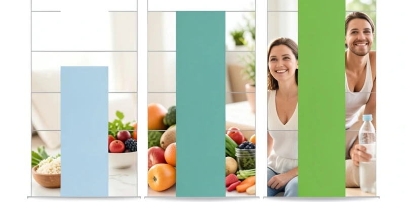 Grafik mit drei nebeneinanderstehenden Balken: „Schlafen (MET 0,9)", „Autofahren (MET 1,5)", „Spazierengehen (MET 3,5)" – beschriftet mit grober kcal-Angabe pro 30 Minuten für eine 75-kg-Person