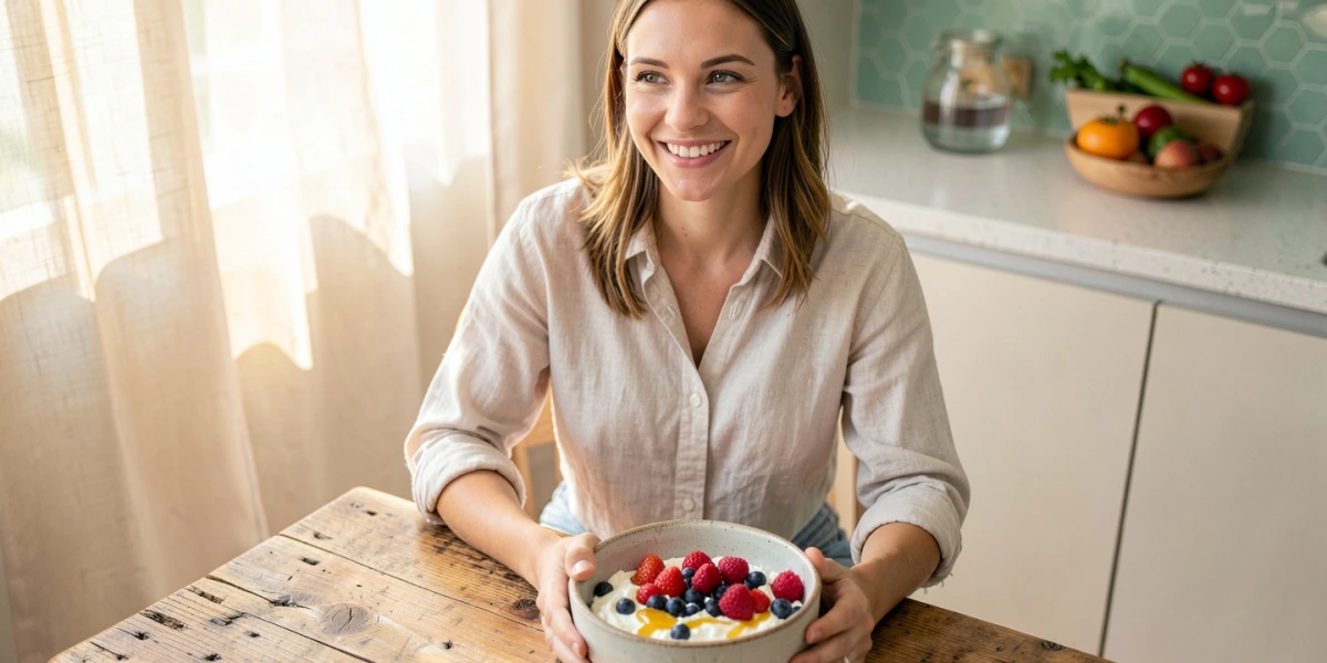 Magerquark als proteinreicher Snack