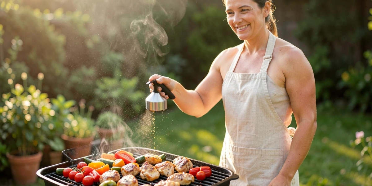 Ölsprüher beim Grillen verwenden