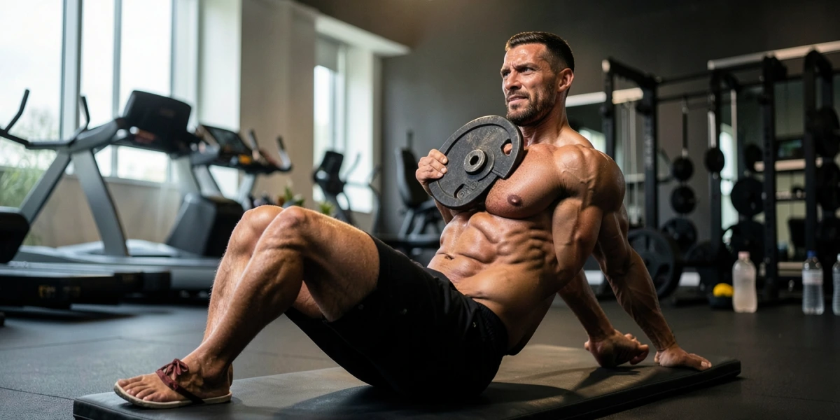 Sit-Ups mit Gewicht