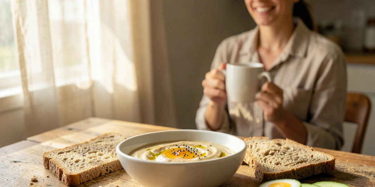 Tahini zum Frühstück macht lange satt
