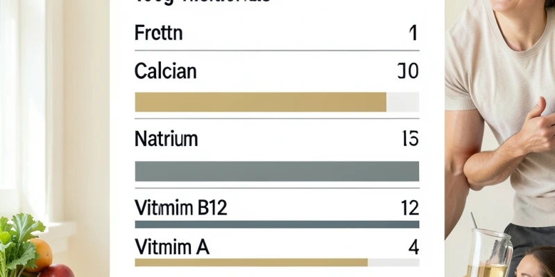 Übersichtstabelle: Nährstoffe in 100g Tilsiter (Fett, Protein, Calcium, Natrium, Vitamin B12, Vitamin A) – als klare, lesbare Grafik ohne Werbebotschaft