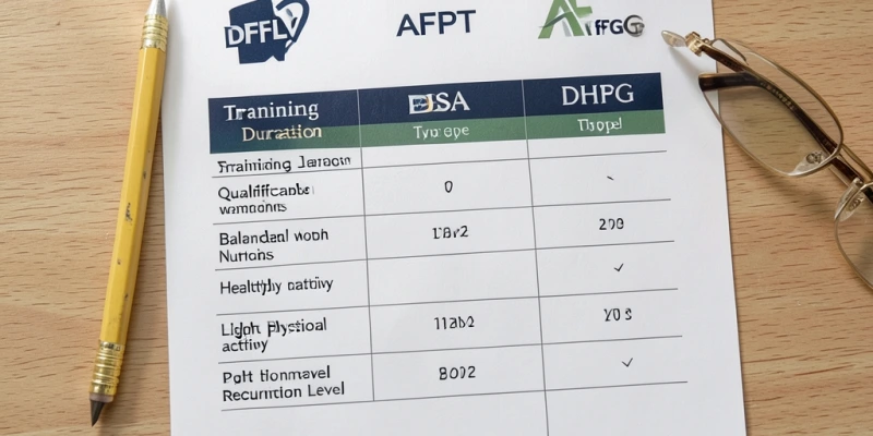 Vergleichstabelle: Anerkannte Zertifikate und Ausbildungen für Personaltrainer in DACH – mit Ausbildungsdauer, Abschlussart und Anerkennung